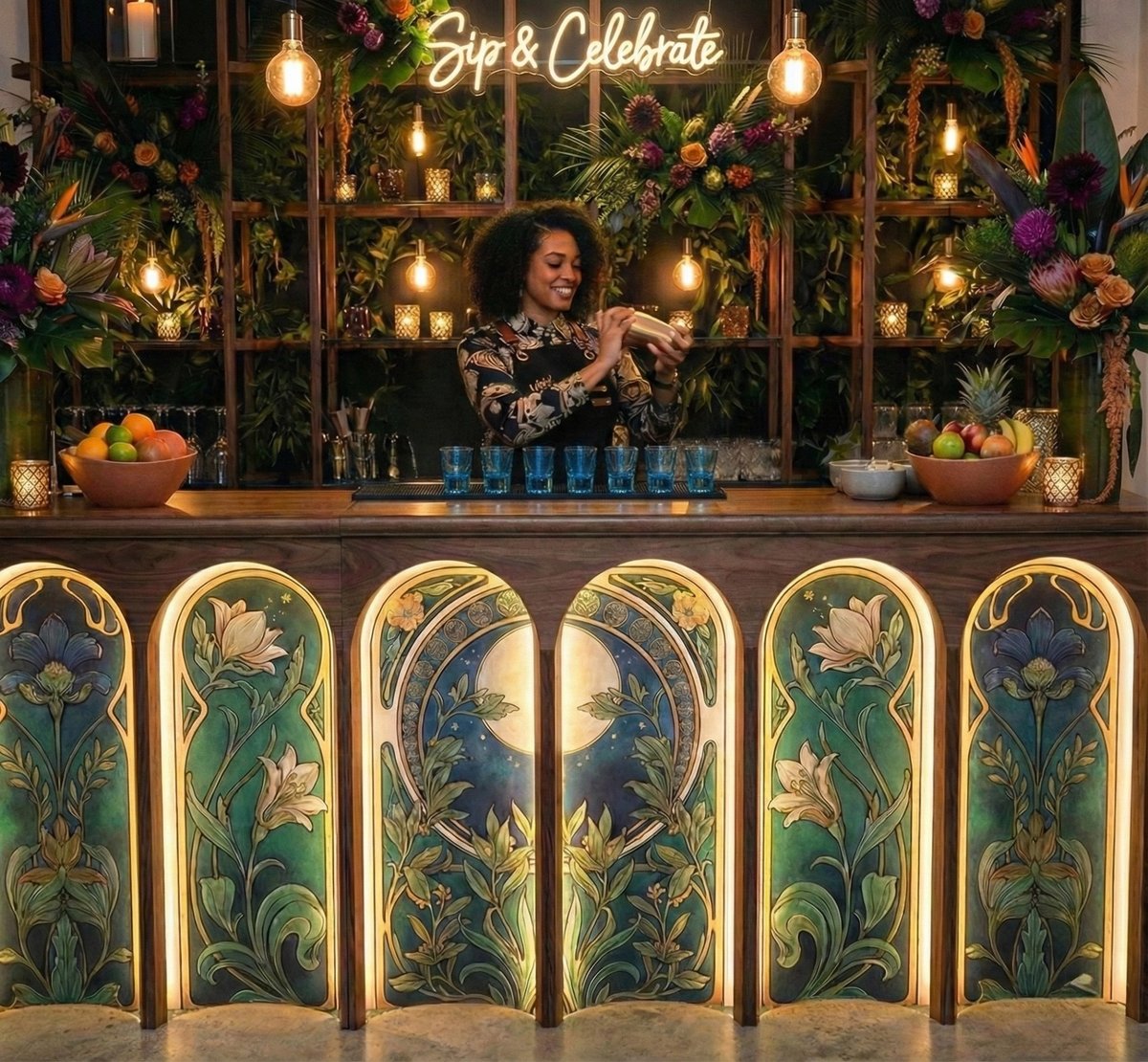 Custom bar installation